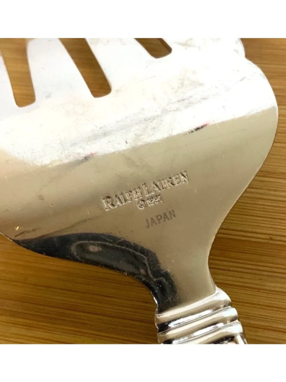 Ralph Lauren Wainwright Stainless Steel Meat Serving Fork 1991 Made in Japan